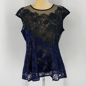 Anthropologie Deletta Sheer Lace top